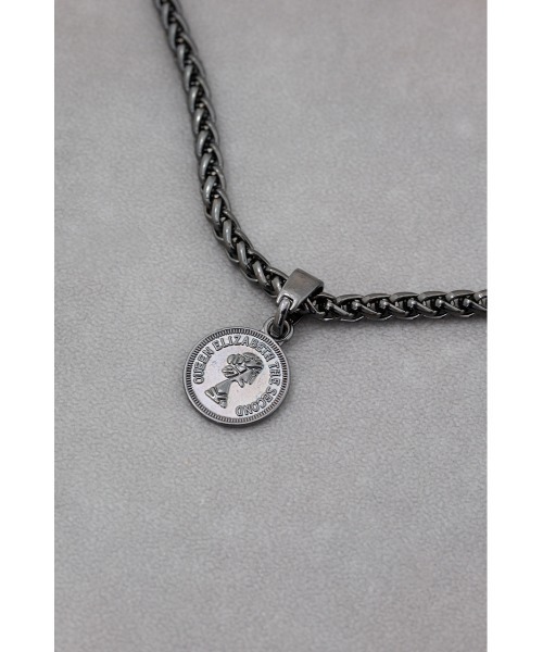 AZUL by moussy（アズールバイマウジー）の「ツイストチェーンコインネックレス（ネックレス・メンズ・ゴールド/ブラック/シルバー・FREE）」の7枚目の写真