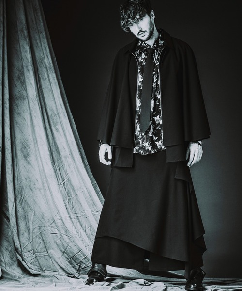NO ID.（ノーアイディ）の「【NO ID.】Neck Gather Big Shirt with Tie / ネクタイ 付 ネック ギャザー ビッグ シャツ（シャツ/ブラウス・メンズ・ホワイト/ブラック・ONE SIZE）」の12枚目の写真