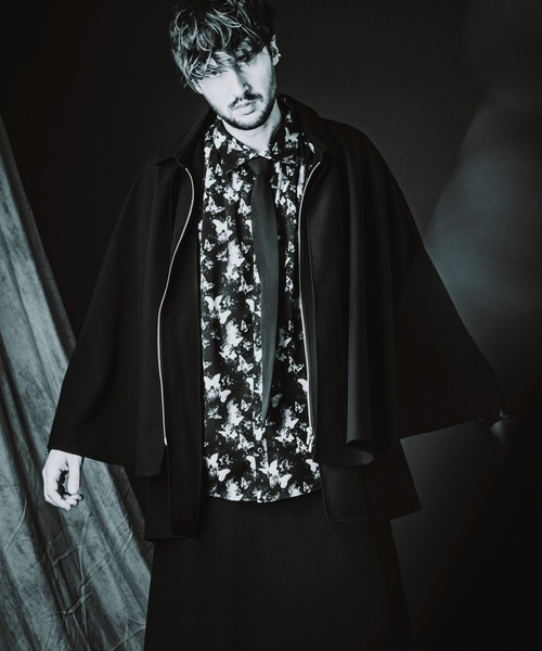 NO ID.（ノーアイディ）の「【NO ID.】Neck Gather Big Shirt with Tie / ネクタイ 付 ネック ギャザー ビッグ シャツ（シャツ/ブラウス・メンズ・ホワイト/ブラック・ONE SIZE）」の13枚目の写真