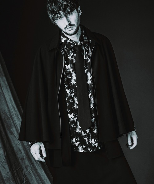NO ID.（ノーアイディ）の「【NO ID.】Neck Gather Big Shirt with Tie / ネクタイ 付 ネック ギャザー ビッグ シャツ（シャツ/ブラウス・メンズ・ホワイト/ブラック・ONE SIZE）」の15枚目の写真