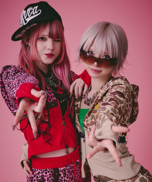GALFY（ガルフィー）の「GALFY-柄姐フーディー（パーカー・レディース・カーキ/ピンク/ベージュ/キャメル・FREE）」の22枚目の写真