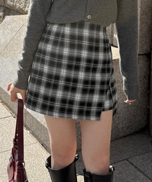 バックレースアップミニスカパン
