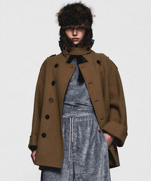 m.m.m（ムー）の「ウールハンドメイドピーコート_キャメル（ダッフルコート）」