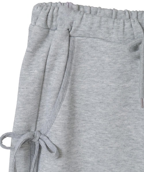 Candy Stripper（キャンディストリッパー）の「RIBBON HOLE SWEAT パンツ（スウェットパンツ・レディース・ピンク/ヘザーグレー/ブラック・FREE）」の9枚目の写真