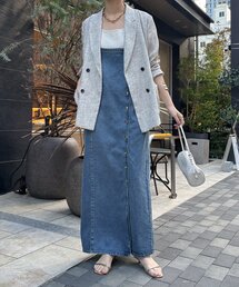 シルケットスムースフレアカットワンピース（ワンピース）｜DouDou