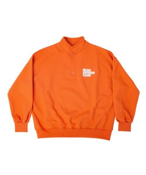 PITHSPORTS(ピース スポーツ)の「Pithsports Half Zip-up Sweatshirt (Orange)(その他トップス・レディース・その他・LARGE/S)」の1枚目の写真