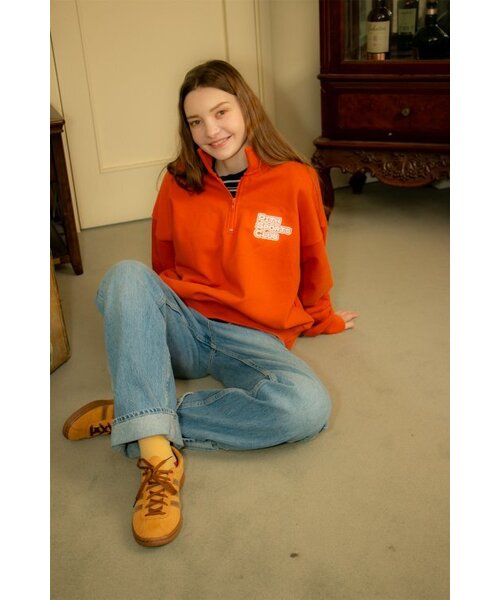 PITHSPORTS(ピース スポーツ)の「Pithsports Half Zip-up Sweatshirt (Orange)(その他トップス・レディース・その他・LARGE/S)」の2枚目の写真