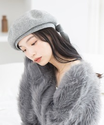 Heather（ヘザー）の「2WAYリボンベレー　642097（ハンチング/ベレー帽）」