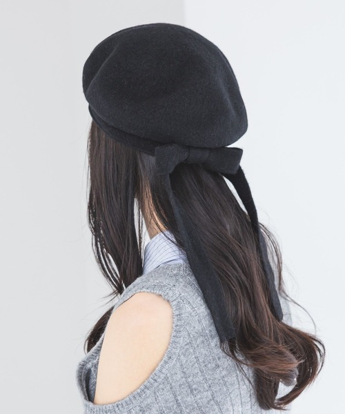 2WAYリボンベレー 642097（ハンチング/ベレー帽）｜Heather（ヘザー