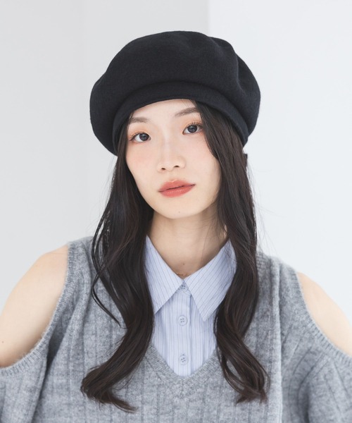 Heather（ヘザー）の「2WAYリボンベレー　642097（ハンチング/ベレー帽・レディース・ブラック/グレー・FREE）」の22枚目の写真