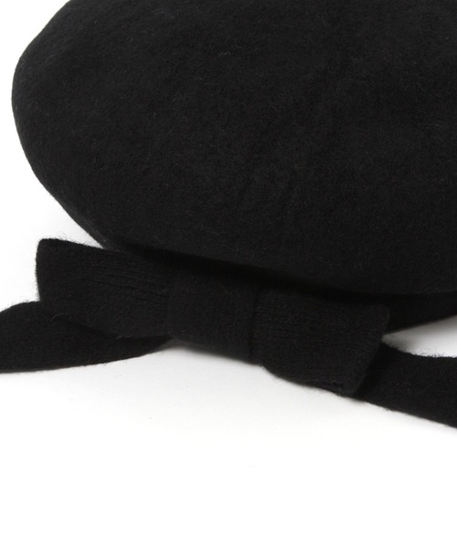 Heather（ヘザー）の「2WAYリボンベレー　642097（ハンチング/ベレー帽・レディース・ブラック/グレー・FREE）」の11枚目の写真