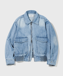 KIIMUIR（キミュア）の「ビッグポケットツーウェイウォッシングデニムジャケット_ブルー（デニムジャケット）」