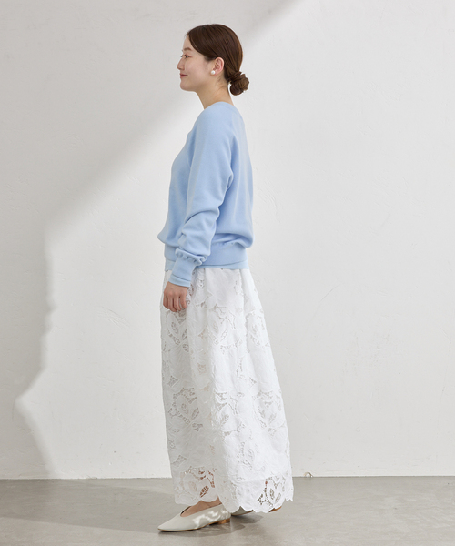 IENA(イエナ)の「フラワーコードレーススカート(スカート・レディース・ホワイト・38/36)」の21枚目の写真