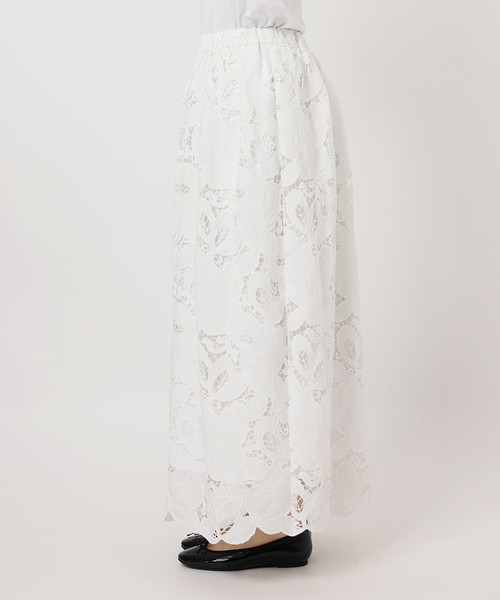 フラワーコードレーススカート（スカート）｜IENA（イエナ）の