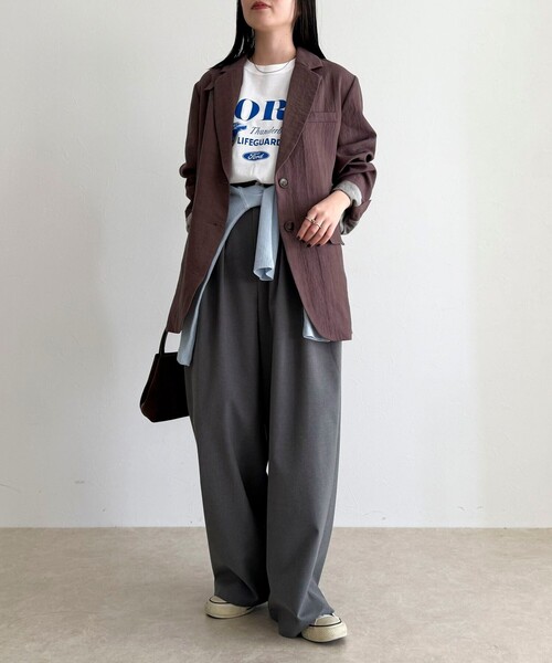 fredy emue（フレディエミュ）の「コンバーチブルテーラードジャケット（テーラードジャケット・レディース・ブラック/ブラウン・38）」の10枚目の写真