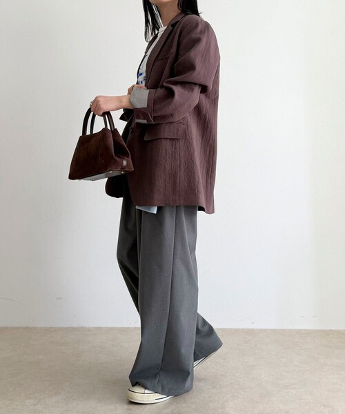 fredy emue（フレディエミュ）の「コンバーチブルテーラードジャケット（テーラードジャケット・レディース・ブラック/ブラウン・38）」の11枚目の写真