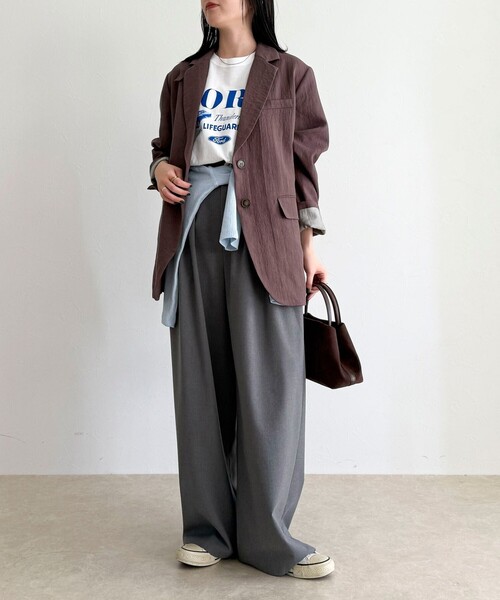 fredy emue（フレディエミュ）の「コンバーチブルテーラードジャケット（テーラードジャケット・レディース・ブラック/ブラウン・38）」の12枚目の写真