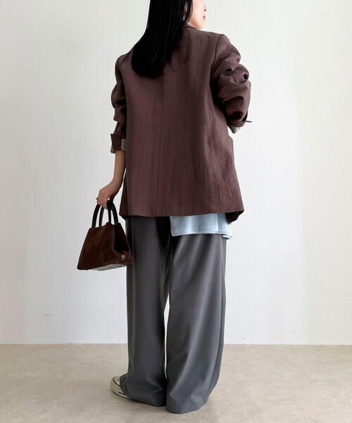 fredy emue（フレディエミュ）の「コンバーチブルテーラードジャケット（テーラードジャケット・レディース・ブラック/ブラウン・38）」の13枚目の写真