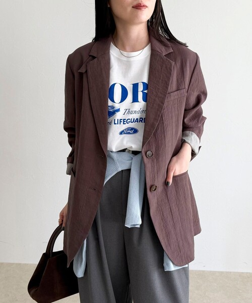 fredy emue（フレディエミュ）の「コンバーチブルテーラードジャケット（テーラードジャケット・レディース・ブラック/ブラウン・38）」の15枚目の写真