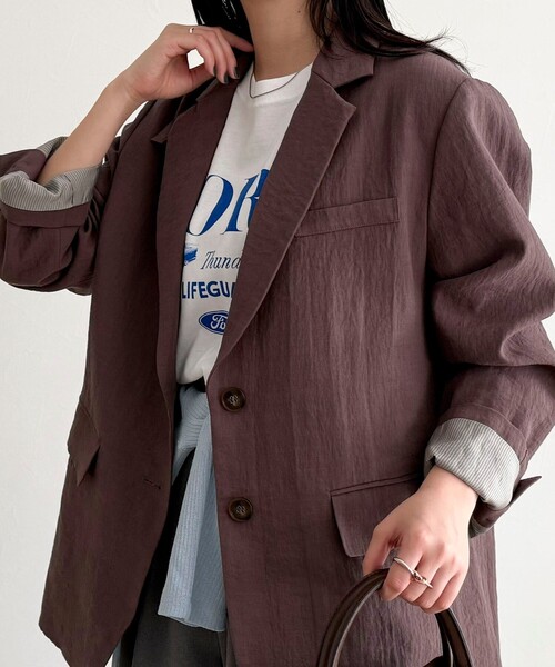fredy emue（フレディエミュ）の「コンバーチブルテーラードジャケット（テーラードジャケット・レディース・ブラック/ブラウン・38）」の16枚目の写真