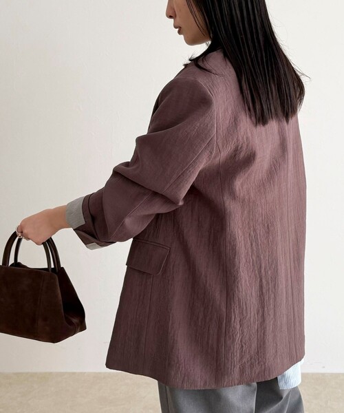 fredy emue（フレディエミュ）の「コンバーチブルテーラードジャケット（テーラードジャケット・レディース・ブラック/ブラウン・38）」の17枚目の写真