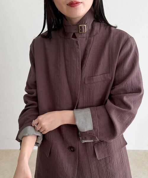 fredy emue（フレディエミュ）の「コンバーチブルテーラードジャケット（テーラードジャケット・レディース・ブラック/ブラウン・38）」の22枚目の写真