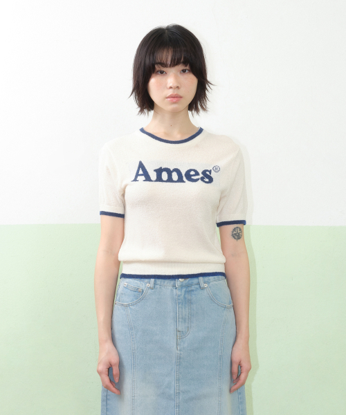 AMESWORLDWIDE(アメスワールドワイド)の「BASIC LOGO KNIT IVORY(ニット/セーター・レディース・その他・FREE)」の2枚目の写真