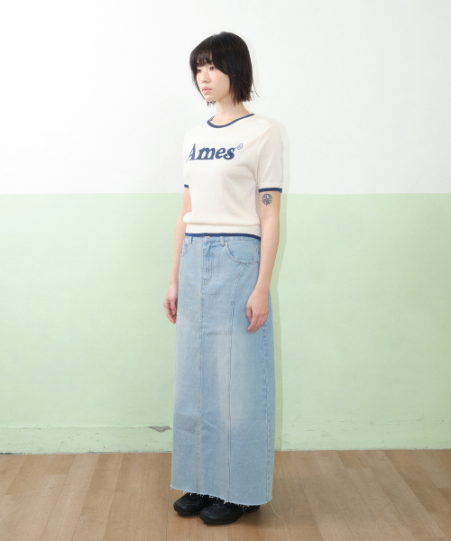 AMESWORLDWIDE(アメスワールドワイド)の「BASIC LOGO KNIT IVORY(ニット/セーター・レディース・その他・FREE)」の3枚目の写真