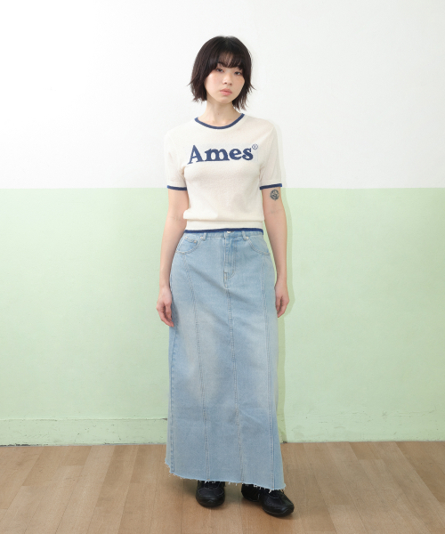 AMESWORLDWIDE(アメスワールドワイド)の「BASIC LOGO KNIT IVORY(ニット/セーター・レディース・その他・FREE)」の4枚目の写真