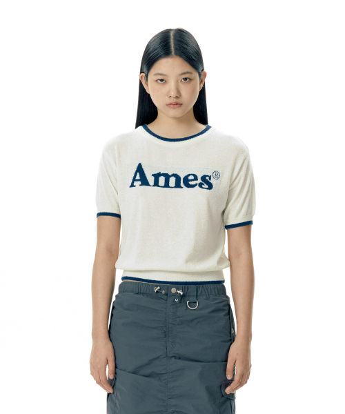 AMESWORLDWIDE(アメスワールドワイド)の「BASIC LOGO KNIT IVORY(ニット/セーター・レディース・その他・FREE)」の5枚目の写真