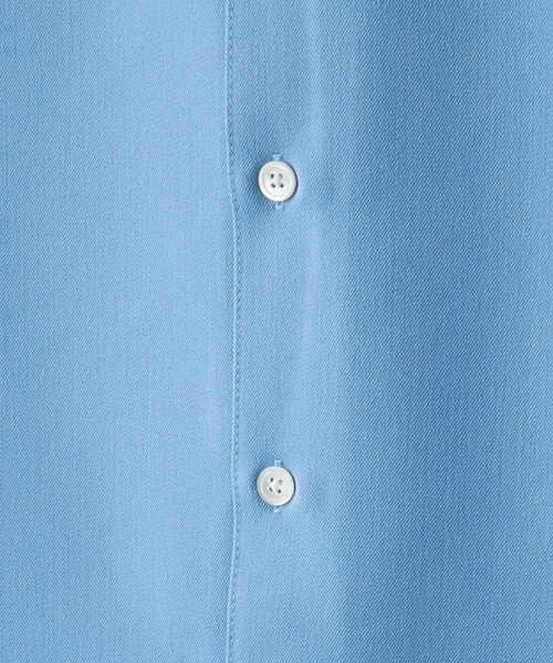 CLEL（クレイル）の「【CLEL】TR Short Sleeve Open Collar Shirt / TR 半袖オープンカラーシャツ（シャツ/ブラウス・メンズ・グレー系/ブルー/ブラック/ホワイト・XS/S/M/L）」の5枚目の写真