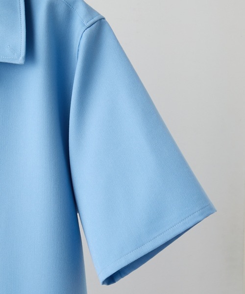 CLEL（クレイル）の「【CLEL】TR Short Sleeve Open Collar Shirt / TR 半袖オープンカラーシャツ（シャツ/ブラウス・メンズ・グレー系/ブルー/ブラック/ホワイト・XS/S/M/L）」の6枚目の写真