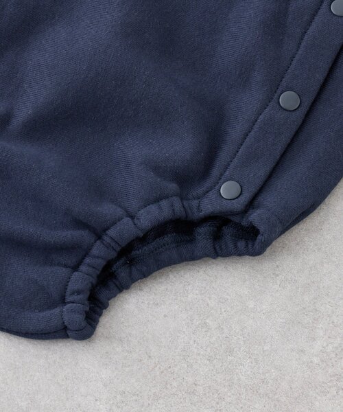 CIAOPANIC TYPY（チャオパニックティピー）の「【BABY】DOG刺繍スウェットロンパース/WEB限定カラーあり（Tシャツ/カットソー・キッズ・グレー/チャコールグレー/ネイビー・80）」の6枚目の写真