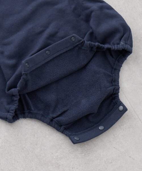 CIAOPANIC TYPY（チャオパニックティピー）の「【BABY】DOG刺繍スウェットロンパース/WEB限定カラーあり（Tシャツ/カットソー・キッズ・グレー/チャコールグレー/ネイビー・80）」の8枚目の写真