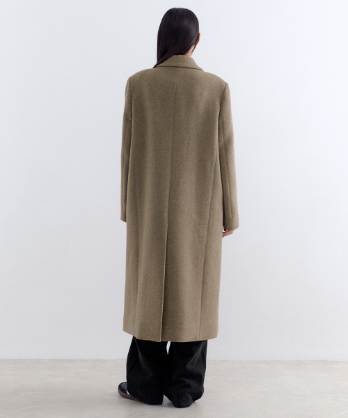 MUSINSA STANDARD WOMAN（ムシンサスタンダードウーマン）の「ウィメンズカシミヤブレンドチェスターロングコート[ヘッダーオリーブ]（チェスターコート・レディース・その他・LARGE/MEDIUM/X-SMALL/SMALL）」の11枚目の写真