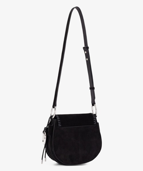 MICHAEL KORS(マイケルコース)の「JOSIE レザー サドル フラップ クロスボディ ミディアム(ショルダーバッグ・レディース・ブラック・FREE)」の3枚目の写真