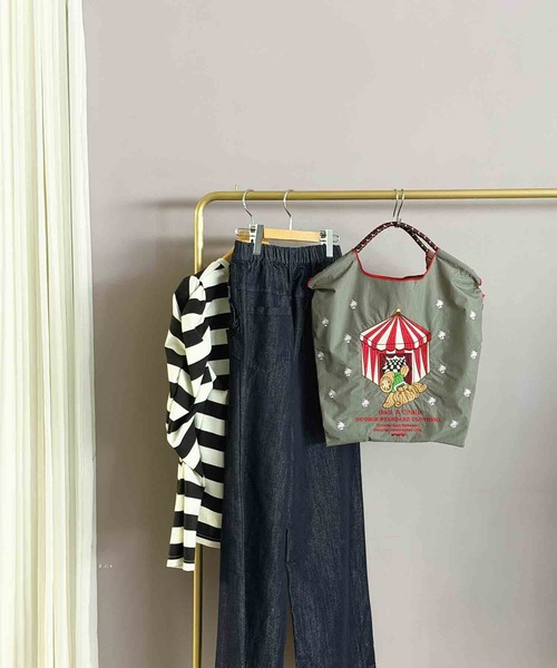 DOUBLE STANDARD CLOTHING（ダブルスタンダードクロージング）の「[Ball&Chain×DOUBLE STANDARD CLOTHING]ベア&テント ミニショッピングバッグ（エコバッグ/サブバッグ・レディース・グレイッシュベージュ・M）」の9枚目の写真