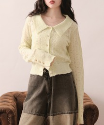 【ベリー】loin nuit　ロワンニュイ　ニットカーディガンパンツセット ロワンニュイ loin nuit アーガイルニットカーディガン cardigan