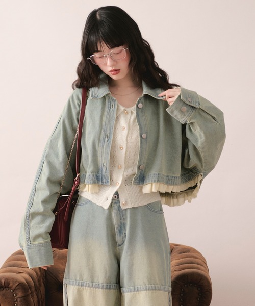 loin nuit(ロワンニュイ)の「glitter sheer cardigan / グリッターシアーカーディガン(カーディガン/ボレロ・レディース・イエロー/ライトブルー/アイボリー・FREE)」の22枚目の写真
