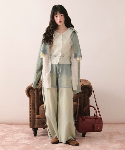 loin nuit ロワンニュイ glitter sheer cardigan glitter sheer cardigan / グリッターシアーカーディガン