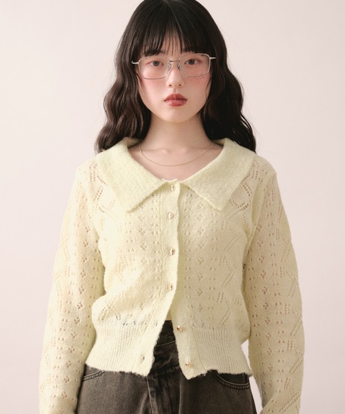 glitter sheer cardigan / グリッターシアーカーディガン