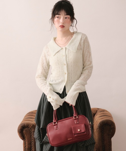 loin nuit(ロワンニュイ)の「glitter sheer cardigan / グリッターシアーカーディガン(カーディガン/ボレロ・レディース・イエロー/ライトブルー/アイボリー・FREE)」の11枚目の写真
