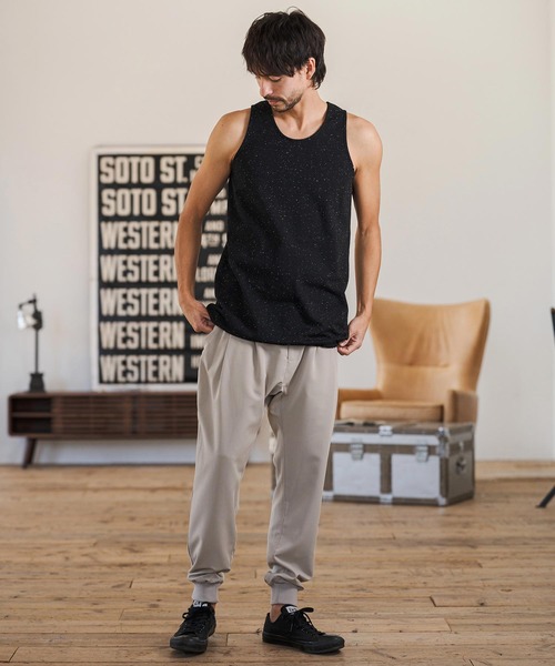 CAMBIO（カンビオ）の「mta600- Nep Tank top タンクトップ(2026GIM-014)（タンクトップ・メンズ・ブラック/ホワイト/グレー・S/M/L）」の7枚目の写真