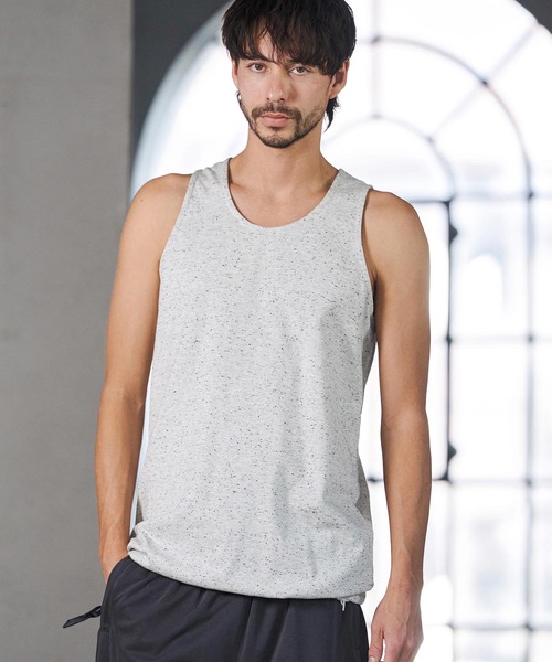 CAMBIO（カンビオ）の「mta600- Nep Tank top タンクトップ(2026GIM-014)（タンクトップ・メンズ・ブラック/ホワイト/グレー・S/M/L）」の13枚目の写真