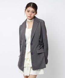 SPIRALGIRL（スパイラルガール）の「サイドレースアップジャケット（テーラードジャケット）」