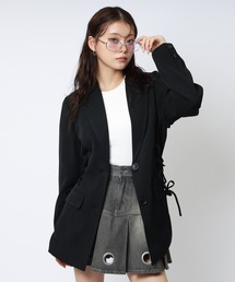 SPIRALGIRL（スパイラルガール）の「サイドレースアップジャケット（テーラードジャケット）」