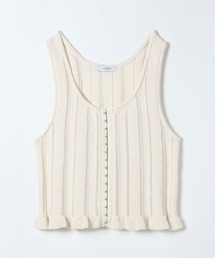 JEANASIS | 7Gヘムフリルニットビスチェ/658875(ベスト)