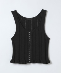 JEANASIS | 7Gヘムフリルニットビスチェ/658875(ベスト)