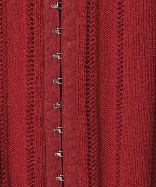 JEANASIS（ジーナシス）の「7Gヘムフリルニットビスチェ/658875（ベスト・レディース・ブラック/オフホワイト/レッド・FREE）」の7枚目の写真