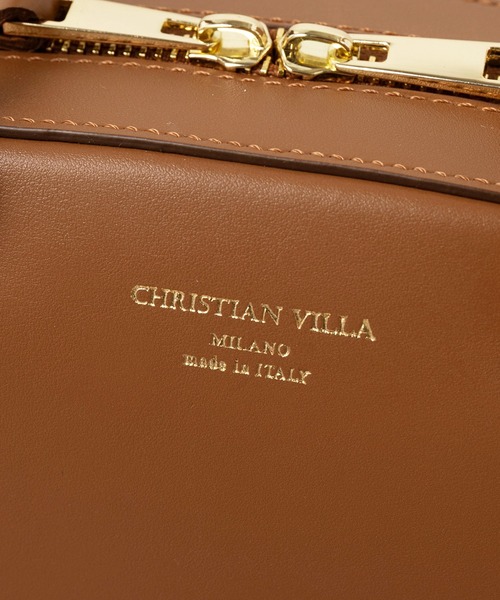 CHRISTIAN VILLA(クリスチャンヴィラ)の「【CHRISTIAN VILLA】イタリアンレザー ロングハンドルオーバルボストンバッグ 6423(ボストンバッグ・レディース・ライトブラウン/ダークブラウン/ブラック・FREE)」の13枚目の写真
